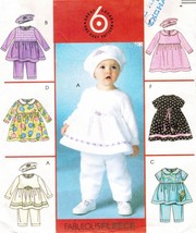 Infants Toddlers Fleece Tops Dirndl Skirt Dress Pants Hats Sew Pattern S-L - £7.96 GBP