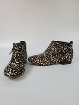 Dolce Vita Booties Preowned.  Reverse leopard print. Dyed calf. Real fur... - £21.93 GBP