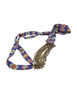 Southwest Colorful Vintage Native Tribal Fringed 23.5&quot; Colorful Beaded N... - $13.54 CAD
