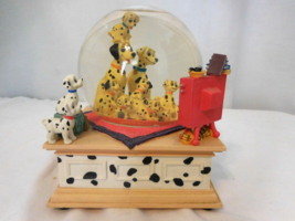 Disney 101 Dalmatians Tune Cruella De Ville  Wind-Up Musical Glass Snow Globe  - £22.54 GBP