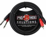 Pig Hog - PDR1410 - RCA-1/4&quot; Dual Cable - 10 ft.- Black - £12.29 GBP