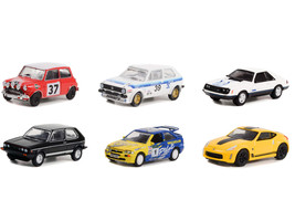 "Hot Hatches" Set of 6 pieces Series 2 1/64 Diecast Model Cars by Greenlight - $72.81