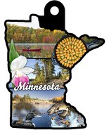 Minnesota State Shape Montage Christmas Tree Ornament - $10.99