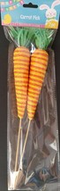 Colorful Easter Carrot Picks 12” Crafts 2/Pk  - £2.34 GBP