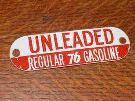 Vintage 76 Unleaded Regular Gasoline Gas Plate - €51,97 EUR