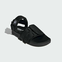 new mens size 5/wmns 6 adidas originals Adilette Sandals 4.0 Black GZ8409 trefoi - $52.48