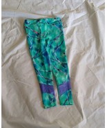 C9 Champion Girl&#39;s Stretch Duo Dry Green Blue Leggings Size XS(4-5) - £14.75 GBP