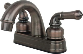 Rv Mobile Home Non-Metallic Centerset Lavatory Faucet, Brushed Bronze Finish, - £31.27 GBP