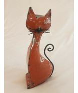 Upcycled, handmade tin cat ornament - $420.07 MXN