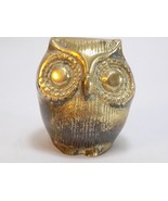 BRASS OWL FIGURINE 2 1/2&quot; TALL GOLDEN BRASS OWL ORNAMENT STATUETTE - $13.43 CAD