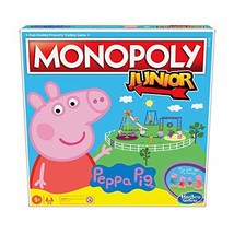 Monopoly Junior: Peppa Pig Edition Board Game for 2-4 Players, Indoor Game for K - £32.23 GBP