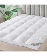 2 Inch Mattress Topper Overfilled Pillow Top Matress Pad Bed Cover Plush... - £55.10 GBP+