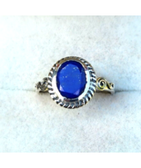 Lapis Lazuli Solitaire Ring in Sterling Silver Artisan Crafted, 2.50 ctw... - £18.04 GBP