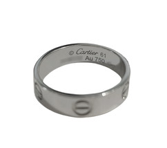 Cartier White Gold LOVE Ring Band, 61 size - $1,400.00