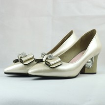 Rand new fashion glossy women formal pumps beige red pink black sexy lady wedding shoes thumb200