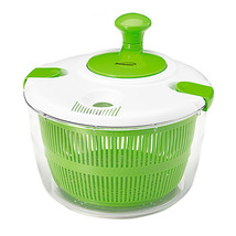 Brentwood 5 Quart Salad Spinner with Serving Bowl in Green - £51.77 GBP