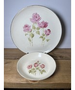 TAYLOR SMITH TAYLOR Rose Pattern TST140 Dinnerware Vintage 1950&#39;s Plate ... - £10.00 GBP