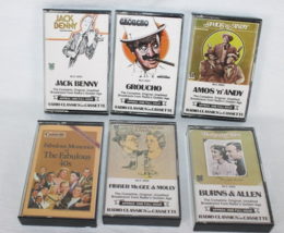 Radio Classics on Cassette 6 Comedy Tapes Vintage 1980&#39;s Jack Benny Groucho Amos - £14.76 GBP