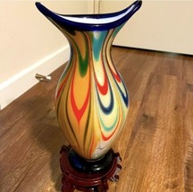 Murano Italian Handblown Vase - £148.73 GBP