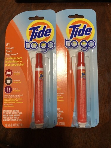 2 Pack Tide To Go Instant Stain Remover Pen, 0.33 fl oz