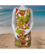 Trina Turk Bright Floral Shift Dress Womens 10 Signature Silk Print Slee... - $26.86