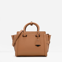 Charles &amp; Keith PU Boxy Trapeze Crossbody Bag Women Shoulder Handbag Brown - £40.08 GBP