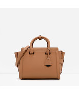 Charles &amp; Keith PU Boxy Trapeze Crossbody Bag Women Shoulder Handbag Brown - $953.53 MXN
