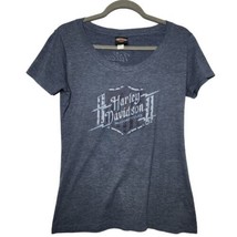 Harley Davidson Bling Graphic T Shirt - Women&#39;s Large - Shallotte, NC - £14.78 GBP