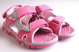 Khombu Enfants Filles Rose Fleuve Sandale Avec Réglable Sangles Et Confort - £11.76 GBP