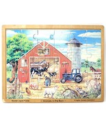 Melissa &amp; Doug Animals in the Barn Wooden Jigsaw Puzzle - £4.97 GBP