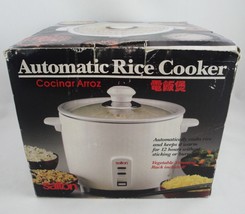 Salton Automatic Rice Cooker with Vegetable Steaming Rack 6 cup capacity RA-6 - £16.36 GBP