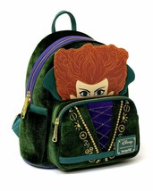 Loungefly Disney Hocus Pocus Velvet Cosplay Winifred mini Backpack New Exclusive - £99.91 GBP