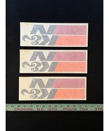 Lot of 3 Auto Racing Vintage Vinyl Racing Decal &quot;K&amp;N&quot; 1990&#39;s big 11x4&quot; - $11.65