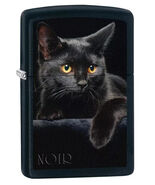 Black Cat Design, Black Matte Finish   ZIPPO LIGHTER - $33.20