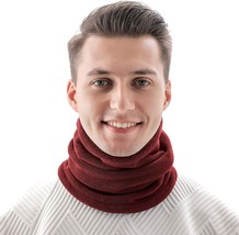 Winter Neck Gaiter,Polyester Windproof Warmer Neck Scarf for Cold Weather  (Red) - £10.05 GBP
