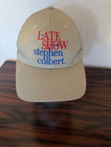 Beige Snapback Baseball Cap &quot;Late Show Stephen Colbert&quot; Official Swag Si... - $24.75