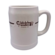 Club de los Parados Chihuahua Mexico Stein Mug Heavy Restaurant Ware 195... - $83.79