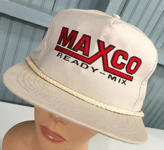 VTG Maxco Ready Mix Washington Illinois Snapback Baseball Cap Hat - £12.93 GBP