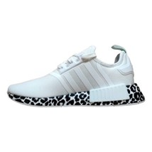 adidas Originals Women&#39;s Nmd R1 Running Shoes  GZ1623 White/Leopard Size 8.5M - $108.64