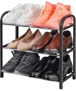 Shoe Rack Organizer Multipurpose 3-Tier Small Size Vertical Footwear Dis... - $828.49 MXN