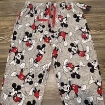 Mens Disney Mickey Mouse Winter Sleep Pants Gray Small. NWT. G - £11.67 GBP