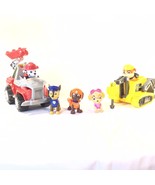 Paw Patrol Lot of 5 + Marshall&#39;s Truck &amp; Rubble&#39;s Dozer Spin Master Nick... - £22.15 GBP