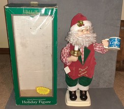 Telco Motion-ettes: Santa Claus w/ Coffee Mug 24&quot; Animated Illuminated 1996 - $25.00