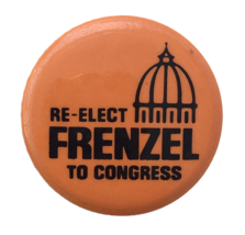 Vintage Bill Frenzel Minnesota For Congress Campaign Button Badge Pin 1.25&quot; - $10.00