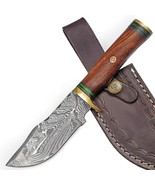 Custom Handmade Damascus Steel Hunting Hand Forged Camping Gift For Him ... - £39.91 GBP