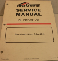 1992 MerCruiser Service Manual # 20 Blackhawk Stern Drive Unit 90-823228  792 - £17.99 GBP
