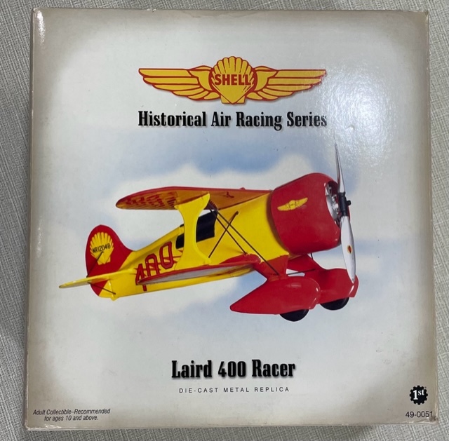 First Gear - LIMITED PRODUCTION-Scale DIE CAST plane &  BOX -Laird 400 racer - $125.00