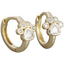 Anyco Earrings Stud Romantic Cat Claw Zircon Bohemian Piercing Hoop  For Women - £19.38 GBP