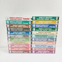 Lot Of 22 World&#39;s Greatest Train Ride Videos 20 Sealed 2 Not Sealed - £67.17 GBP