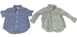 Baby Boy 12M Dress Shirt Lot Ralph Lauren Janie & Jack Carter’s Plaid Striped image 2
